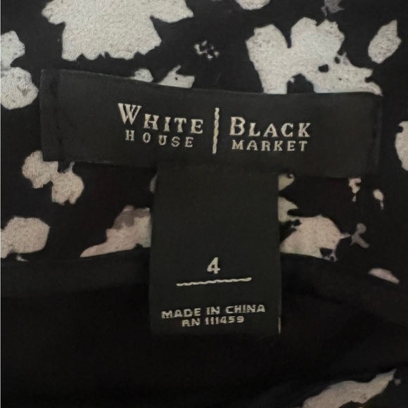 Black and white floral patterned skirt - Picture 3 of 3